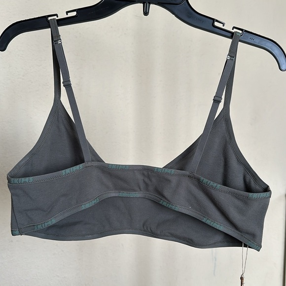 SKIMS Juniper Cotton Logo Scoop Neck Bralette Size 3X - Picture 4 of 6